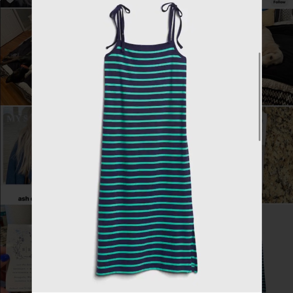 Tie-Strap Apron Dress
